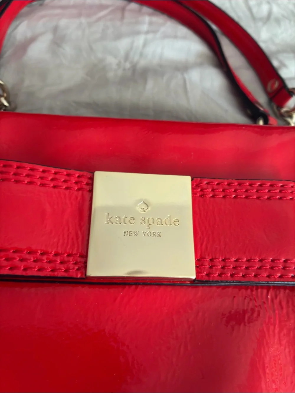 kate spade bright red